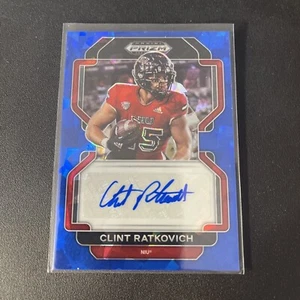 2022 Panini Prizm Draft Picks CLINT RATKOVICH #RA-CRA RC Blue Prizm /75 - Picture 1 of 5