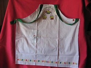 SANRIO KEROPPI GREMBIULE RIGHE ADULTO NUOVO VINTAGE1988/1990 - Foto 1 di 8