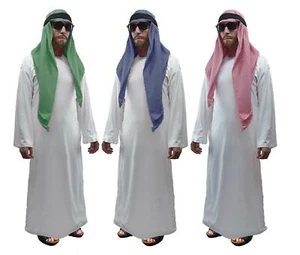 Adults Saudi Arabian Prince Royal Family Arab Fancy Dress Costume - Picture 1 of 13