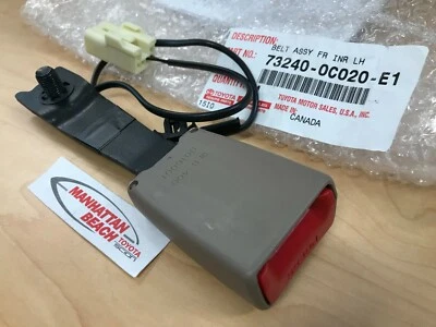 01-04 SEQUOIA LEFT FRONT SEAT BELT BUCKLE OAK 73240-0C020-E1 GENUINE TOYOTA - Изображение 1 из 2