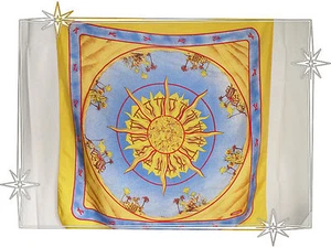 Très Original Foulard Imprimé en Soie Adecco 85 x 87 cm - Imagen 1 de 4