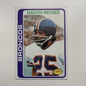 1978 Topps Haven Moses #177 Denver Broncos Football Card NFL Free P&P