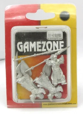 Gamezone 03-43 Veteran Lancers III (Elves) Elf Infantry Spearmen Miniatures Foto 1 de 2