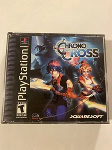 Chrono Cross (PS1, 2000) (Complete And Tested) Black Label CIB Cracked Case - Picture 1 of 12