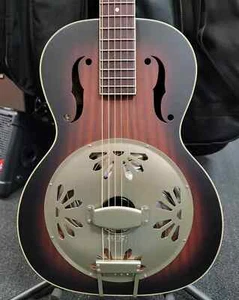 Gretsch G9241 Alligator Biscuit Round-Neck Ac/El Resonator, Free Shipping! - Picture 1 of 16