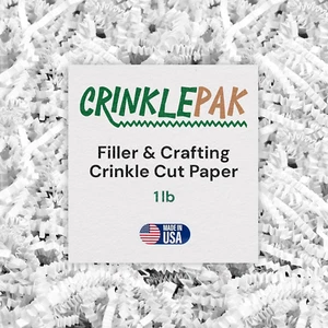 USA Made Crinkle Cut Paper Shred Filler Great for Shipping Packages, Gift Wrap,  - Picture 1 of 8