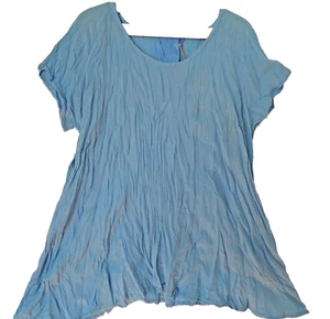 PRIVATSACHEN Shirt Tunika A-Linie Bio-Baumwolle 44-46-48(2) NAHRUND 'steinblau' - Bild 1 von 3