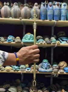 Unique God Ptah Was Scepter - Made with Egyptian Hands & Soul - Picture 1 of 5