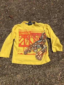 Y2K JNCO JEANS TRIBAL, LONG SLEEVED PULLOVER SHIRT, KIDS LARGE, TIGER *FLAW - Picture 1 of 4