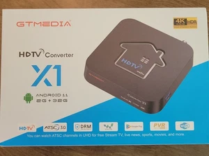 GTMedia X1 HDTV Converter ATSC3.0/1.0, 4K UHD, HDMI, PVR/DVR, BT5.0, WiFi, +DRM - Picture 1 of 8