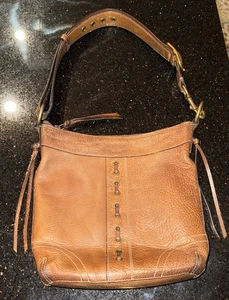 Coach Schultertasche Saddle braun Vintage Chelsea 10399 mit Peitschenstich Quastendetail - Bild 1 von 21