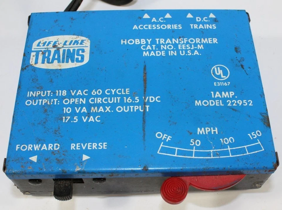 Transformador de tren realista de 1 amplificador HO 2952 probado funciona Foto 1 de 1