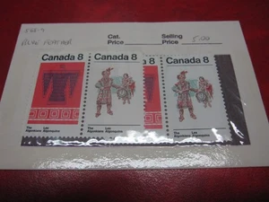 CANADA Unitrade# 568-69 8c ALGONKIAN INDIANS BLUE FEATHER SE-TENANT 2 PAIR MNH - Picture 1 of 1