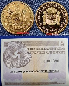 20 euros ORO 2007 AÑO DE ESPAÑA EN CHINA. ESTUCHE COMPLETO Y CERTIFICADO. RARA. - Bild 1 von 3
