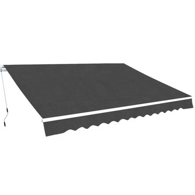 Auvent Pliable Manuel 450 cm Anthracite Marquise Protection Solaire vidaXL - Photo 1/4