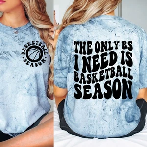 Comfort Color Blast Tee, The Only BS I Need Is Basketball Season Tee, Mama Tee - Picture 1 of 11