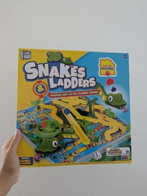 3D Snakes and ladders Kids Children's Board Game Traditional Family Toy - Image 1 of 4