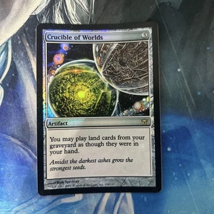 First Edition Foil Crucible of Worlds MTG Card Black Border Limited Edition New - Picture 1 of 2