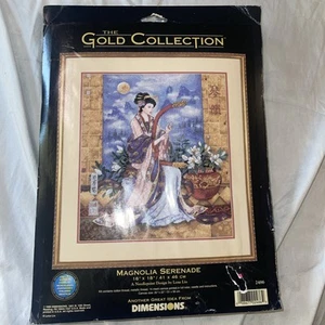 Dimensions Gold Collection MAGNOLIA SERENADE Lena Liu Needlepoint Kit 2486 16x18 - Picture 1 of 3