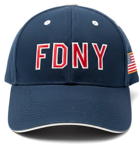 Gorra de béisbol para hombre: FDNY Departamento de Bomberos de la Ciudad de Nueva York Sombrero Bandera Azul Rojo Blanco - Imagen 1 de 6