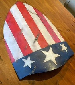 28 Inch Medieval Templar Captain America Shield For Halloween Historically Larp - Foto 1 di 7