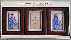 Solid Wood Picture Frames Oldtown Designer Series 3pack 5inx7in - Picture 1 of 1