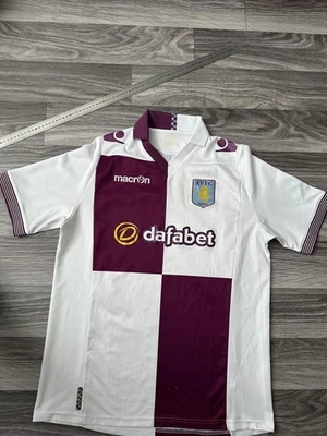 Aston Villa Away Football Shirt 2013/14 Adults size  XL Macron hype blockcore - Image 1 of 4