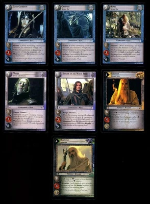 LOTR Lord of the Rings TCG Rise of Saruman Complete 7 card Starter Set - Image 1 of 2