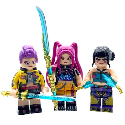 Demon Hunters Minifigure Set of 3 Pop Mini Figures Kpop UK STOCK Fast Dispatch - Image 1 of 4