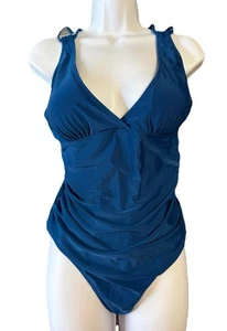 One Piece Bathing Suit Women Xtra Large Blue Unbranded Gently Used - Picture 1 of 16