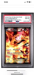 PSA 8 NM-MT Charizard EX XY121 Black Star Promo FULL ART HOLO PROMO Pokemon Card - Picture 1 of 2