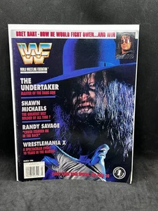 VINTAGE WWF MAGAZINE MARCH 1994 THE UNDERTAKER ICONIC COVER PHOTO - Picture 1 of 2