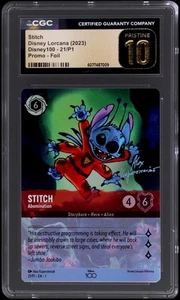 2023 Disney Lorcana Promo Disney 100 Collector's Edition Stitch #21/P1 CGC BL - Picture 1 of 2
