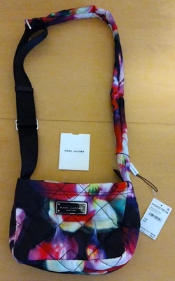 NWT Marc Jacobs Floral Print Quilted Nylon Multicolor Crossbody Bag - Image 1 of 4
