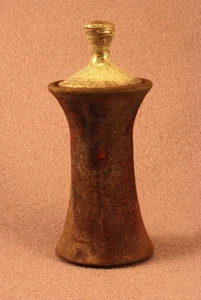 RAKU Unikat Keramik Begleiter klein / Andenken Beerdigung Einäscherung Urne #I0014 - Bild 1 von 3