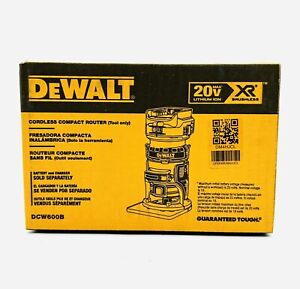 NEW DEWALT 20V MAX XR Brushless Cordless Variable Speed Compact Router DCW600B