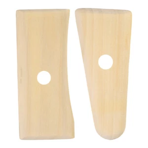 2pcs Pottery Ribs 11.7cm 12.7cm Wooden Clay Ceramic Sculpting Tool - Picture 1 of 5