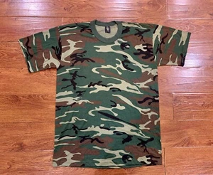 CAMISETA DE COLECCIÓN NOS SWING AÑOS 80 WOODLAND CAMO GRUNGE SKATE PUNK EN BLANCO TALLA XL ¡EE. UU.! - Imagen 1 de 9