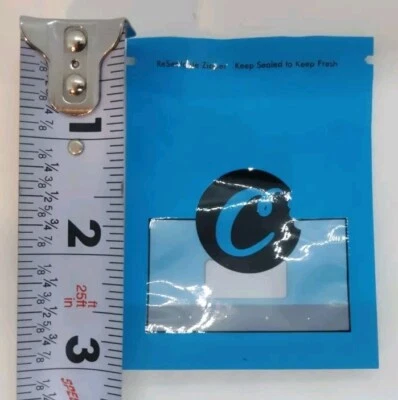 100 Pack Mylar Bag 2.25x3 in. Cookies | Food Grade Zip Lock Snack Storage