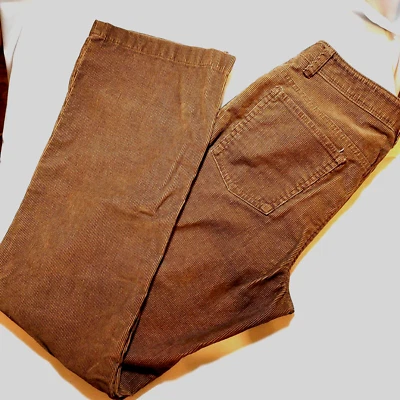 Pantalones de mezclilla deportivos de pana para mujer Jones New York talla 6 marrón oscuro elásticos Y2K Foto 1 de 4