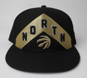 Toronto Raptors New Era 59fifty North Gold Logo fitted 7 3/8 Hat Cap - Picture 1 of 7