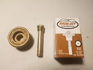 Nos Rain Jet Messing Sprinkler 315C Vollkreis 35 Fuß Durchmesser niedrige Gallonage - Bild 1 von 4