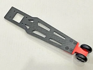 Barra de ruedas de carrera de fibra de carbono para Arrma 1/8 Typhon 6s BLX rojo - Imagen 1 de 6
