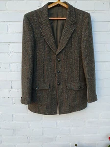 Harris Tweed x Dunn & Co Men's wool plaids blazer jacket - Picture 1 of 8