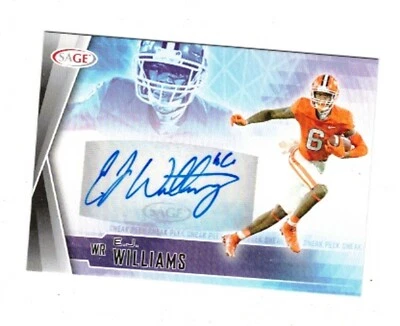 E. J. Williams 2022 Sage Sneek Peek AUTOGRAPH SPA-EJW Out-of-Pack Quality - Image 1 of 2