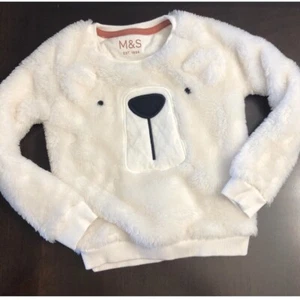 Marks & Spencer bear sweater Unisex US size 4T; UK Size 3-4 Year; UK brand - Picture 1 of 5