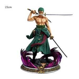 One Piece Zoro Pirate Hunter Resin Small Japanese Action Figure Collection 23Cm
