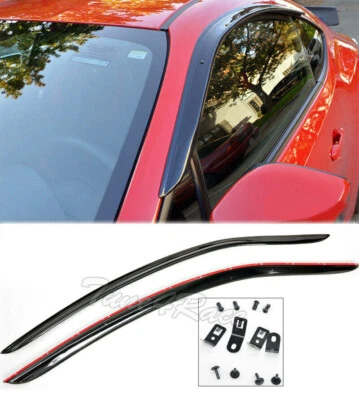 Para 13-Up JDM CLIP ON Ventana Protector de Lluvia Deflector Viseras Toyota 86 Scion FRS BRZ Foto 1 de 4