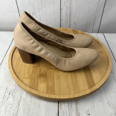 Zapatos de salón Naturalizer para mujer 10 M Naomi cuero tostado/beige cómodos informales tacones altos Foto 1 de 4