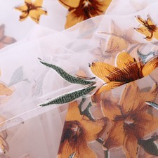 Drape Floral Tulle Door Window Curtain Drape Panel Sheer Scarf Valances S